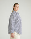 Henning x US Madison Shirt - White/Navy Stripe