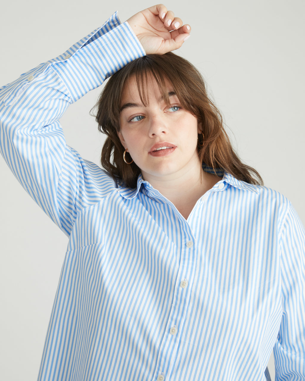 Henning x US Madison Shirt - Blue/White Stripe – Universal Standard