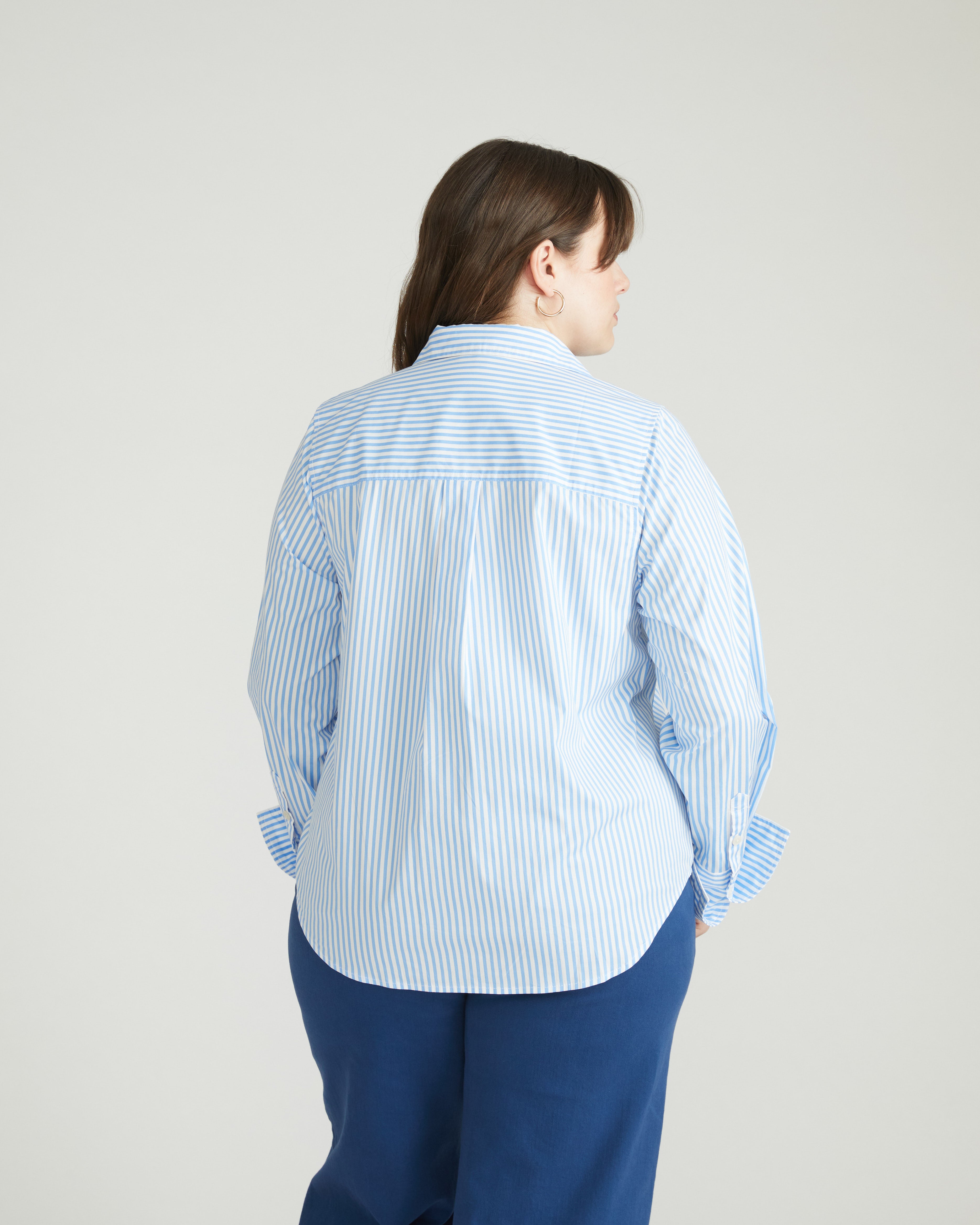 Henning x US Madison Shirt - Blue/White Stripe – Universal Standard