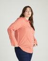 Henning x US Madison Shirt - Coral Reef/White Stripe