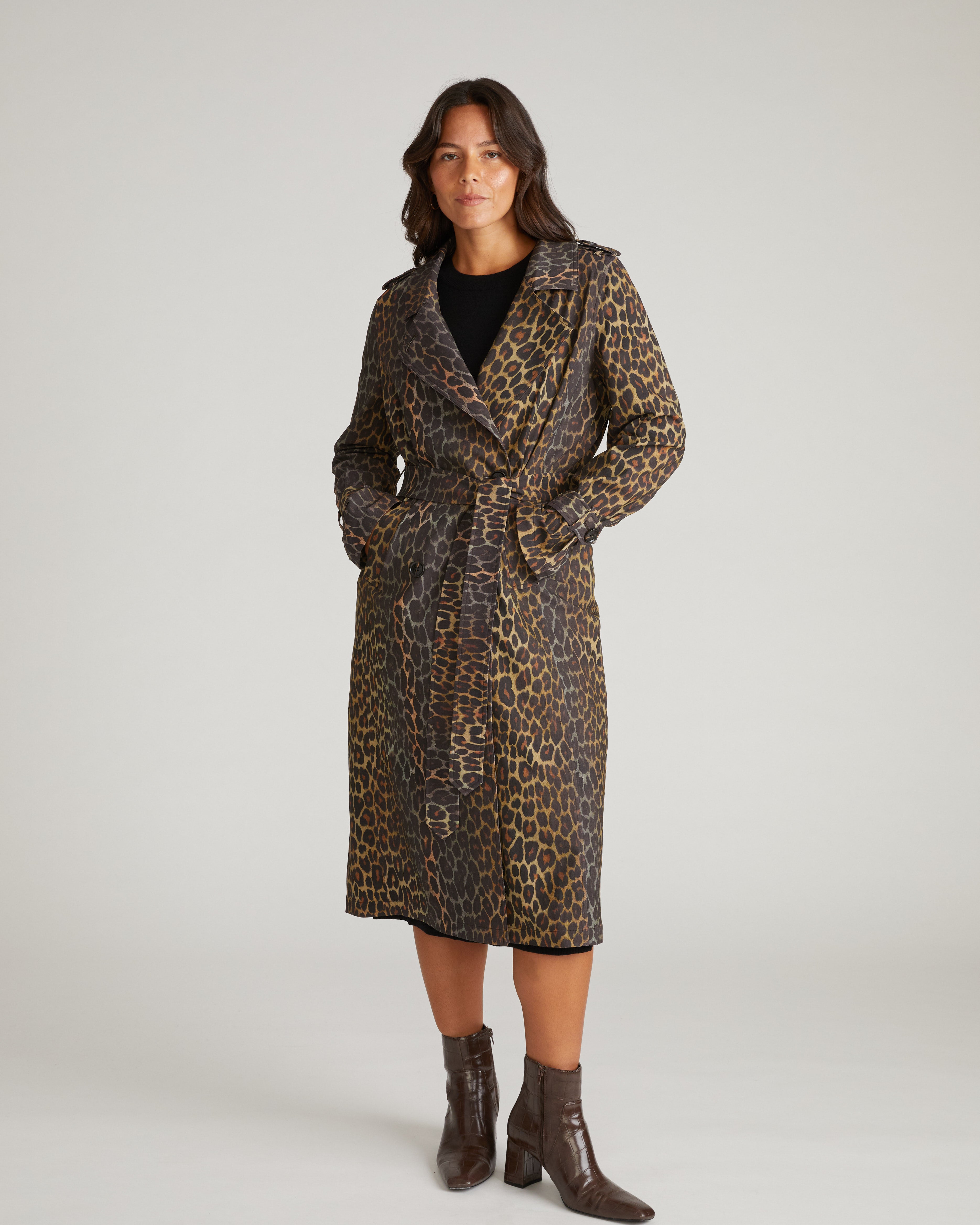 Henning x US Park Soft Trench - Shadow Leopard Print – Universal
