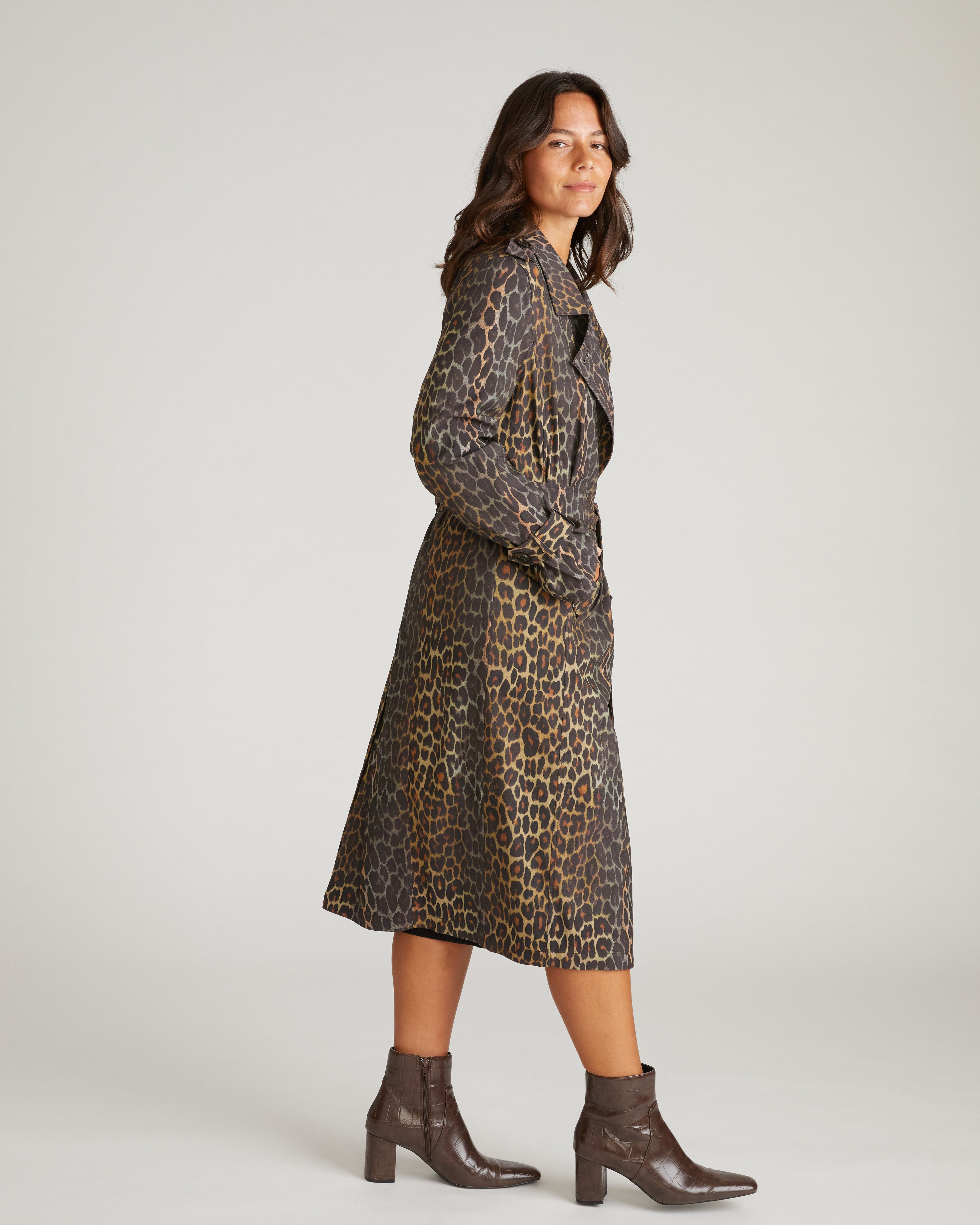Henning x US Park Soft Trench - Shadow Leopard Print – Universal