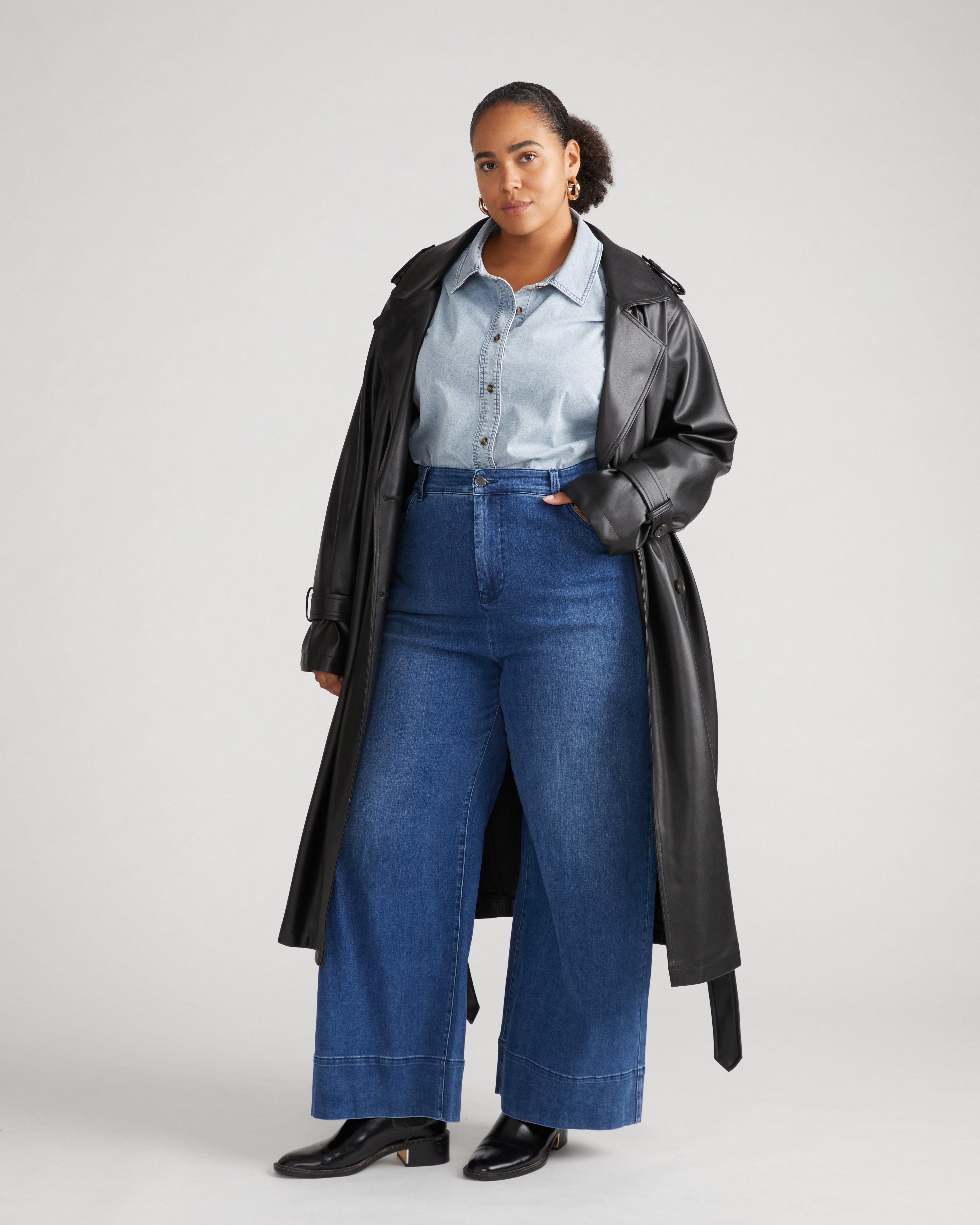 Carrie High Rise Wide Leg Jeans - True Blue – Universal Standard