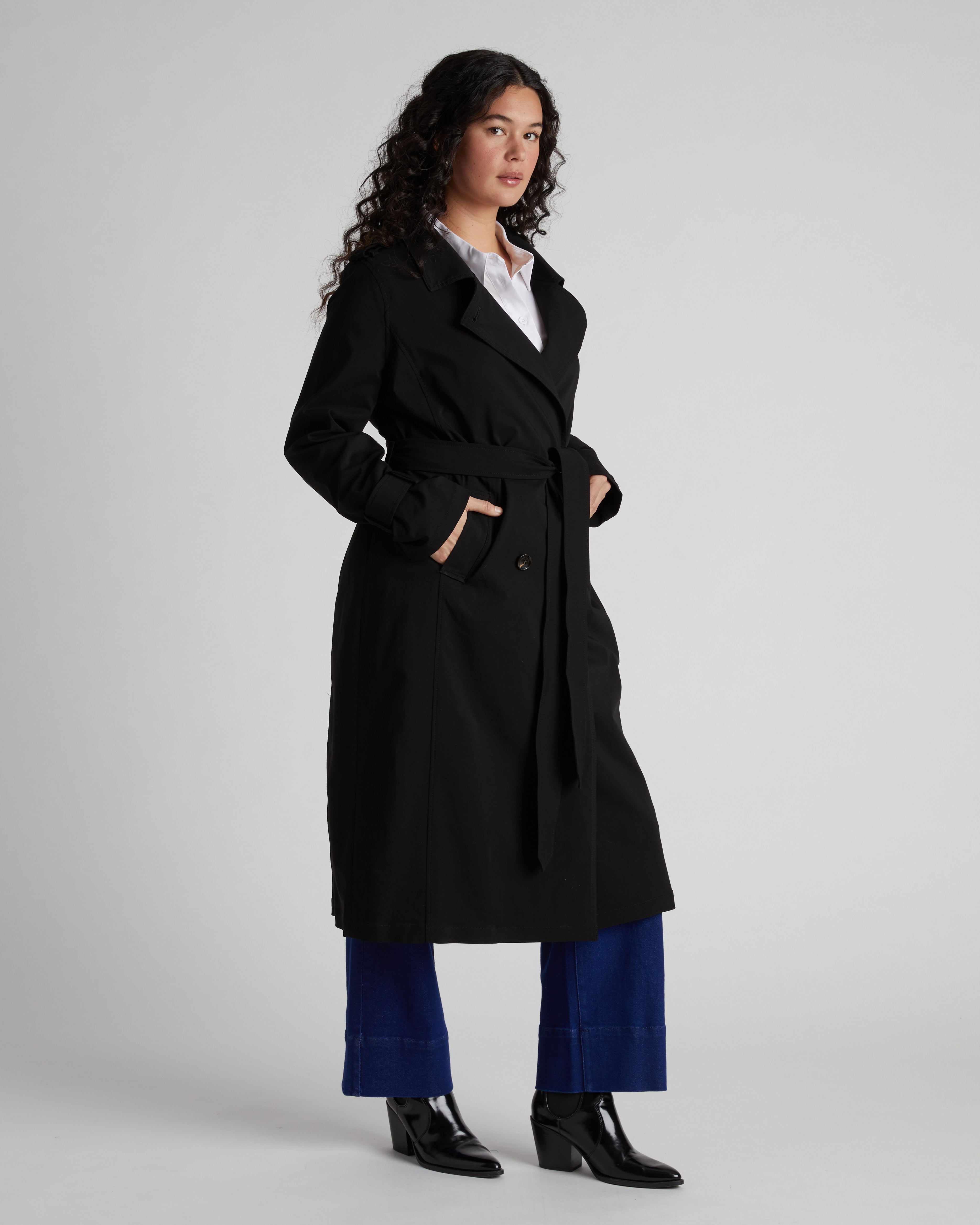 Henning x US Park Soft Trench - Black – Universal Standard