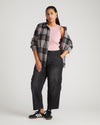Jordan x US Millennial Stretch Flannel Shirt - Lavender Plaid