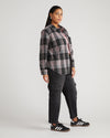Jordan x US Millennial Stretch Flannel Shirt - Lavender Plaid