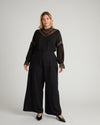 US x Lauren Chan Lace and Chiffon Blouse - Black | Plus Size & Straight Size Women's Fashion | Universal Standard