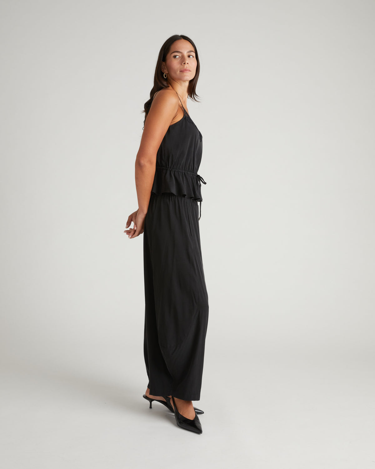 US x Lauren Chan Stretch Cupro Balloon Pants - Black | Plus Size & Straight Size Women's Fashion | Universal Standard