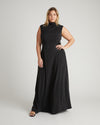 US x Lauren Chan Stretch Cupro Gown - Black | Plus Size & Straight Size Women's Fashion | Universal Standard