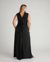 US x Lauren Chan Stretch Cupro Gown - Black | Plus Size & Straight Size Women's Fashion | Universal Standard