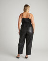 US x Lauren Chan Faux Leather Barrel Leg Pants - Black | Plus Size & Straight Size Women's Fashion | Universal Standard