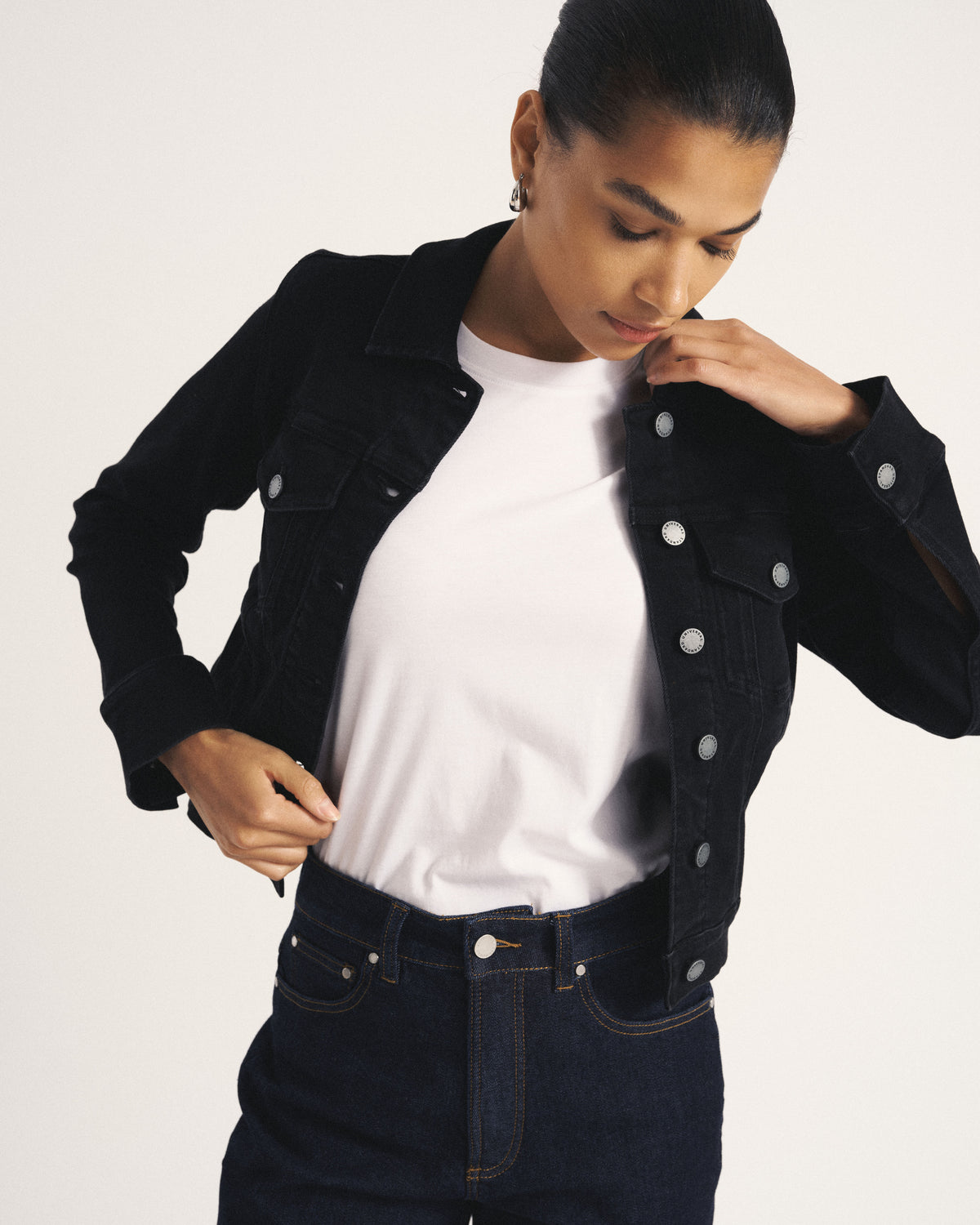 Kelsey Denim Jacket - Broken Black | Plus Size & Straight Size Women's Fashion | Universal Standard