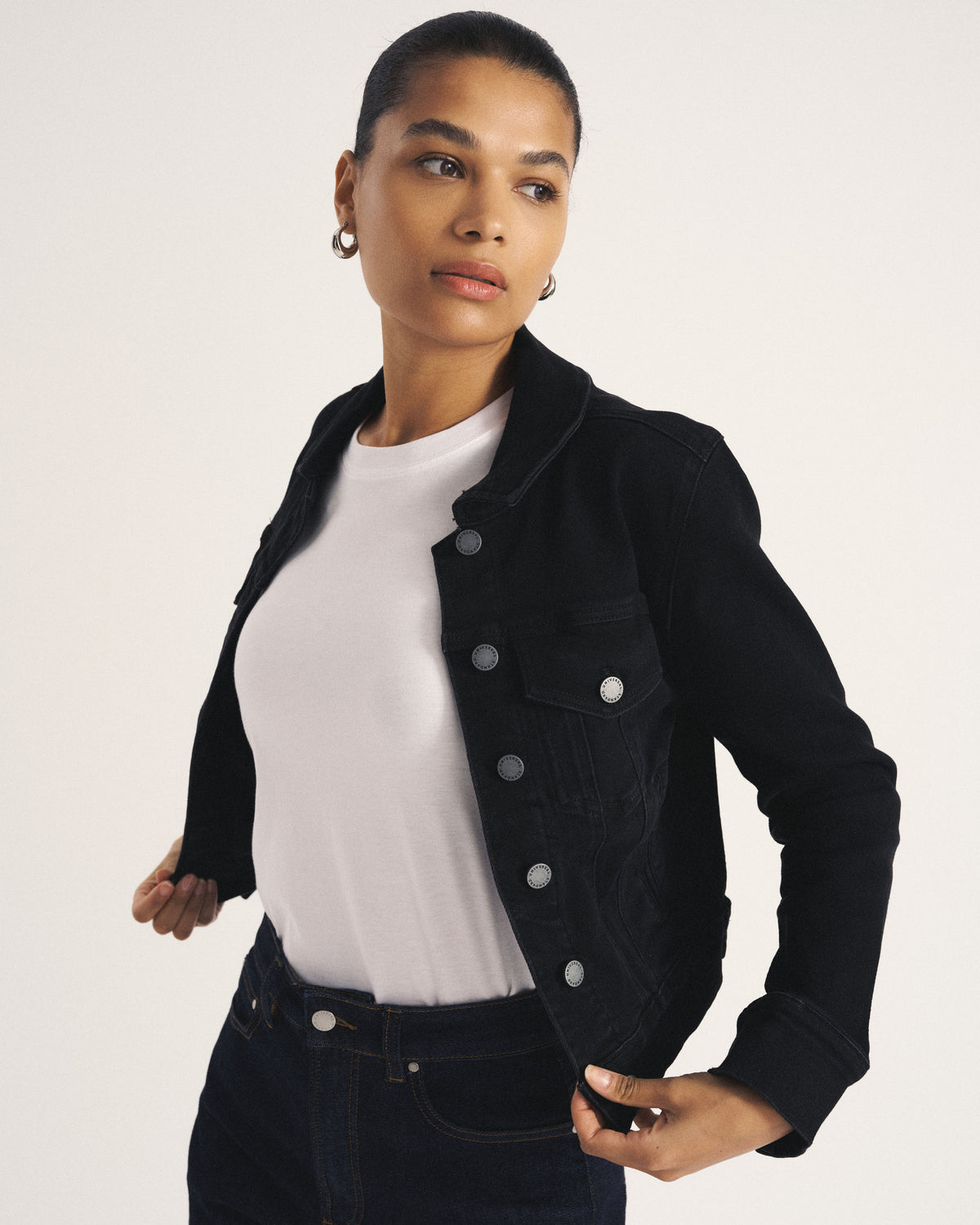 Kelsey Denim Jacket - Broken Black | Plus Size & Straight Size Women's Fashion | Universal Standard