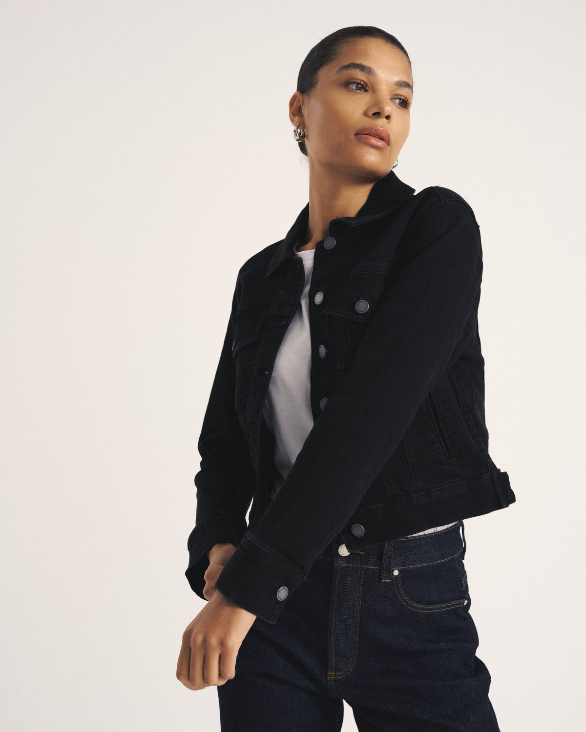 Kelsey Denim Jacket - Broken Black | Plus Size & Straight Size Women's Fashion | Universal Standard
