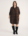 Maine Stretch Flannel Shirtdress - Essex Plaid | Plus Size & Straight Size Women's Fashion | Universal Standard