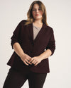 Beas Ponte Blazer - Black Cherry | Plus Size & Straight Size Women's Fashion | Universal Standard