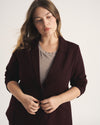 Beas Ponte Blazer - Black Cherry | Plus Size & Straight Size Women's Fashion | Universal Standard