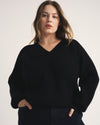 Tori V Neck Sweater - Black | Plus Size & Straight Size Women's Fashion | Universal Standard