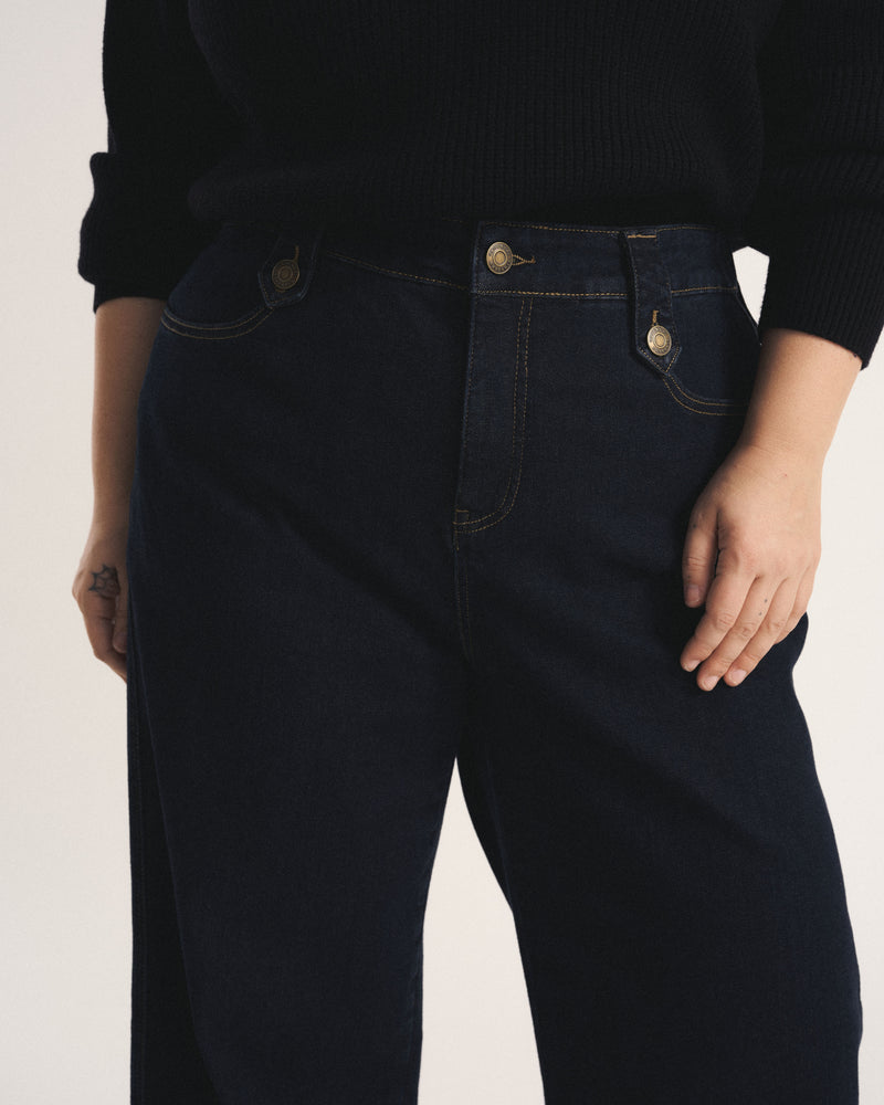The Column Jean - Dark Blue Persuasion | Plus Size & Straight Size Women's Fashion | Universal Standard