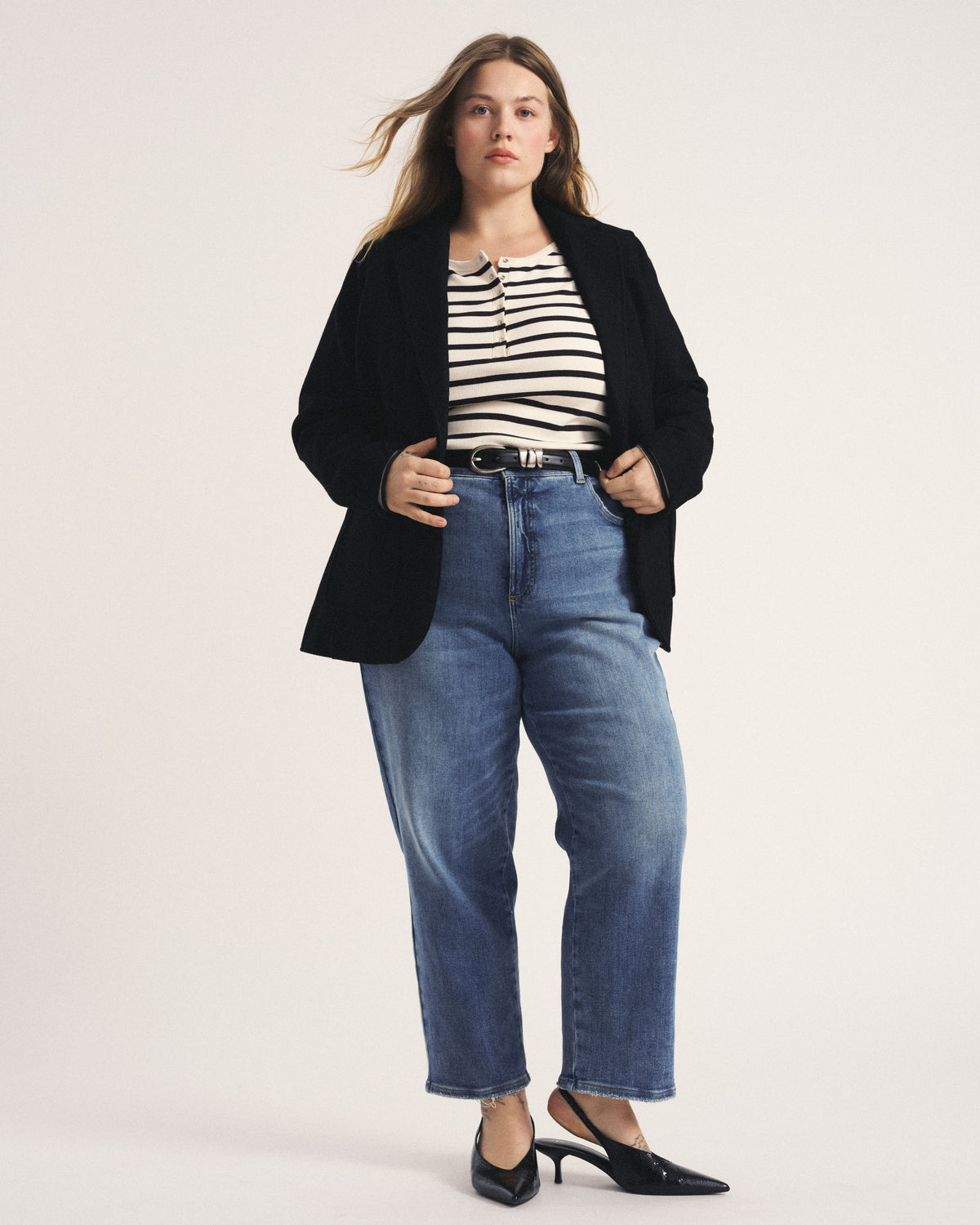 Kidjo Tailored Wool Blend Jacket - Black | Plus Size & Straight Size Women's Fashion | Universal Standard