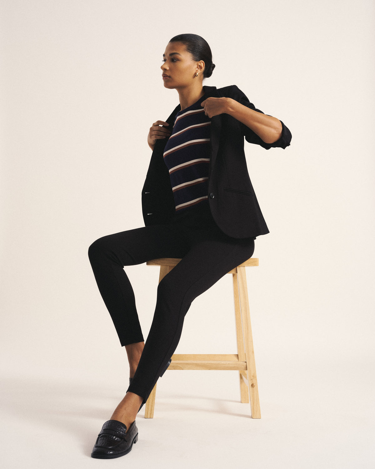 Beas Ponte Blazer - Black | Plus Size & Straight Size Women's Fashion | Universal Standard