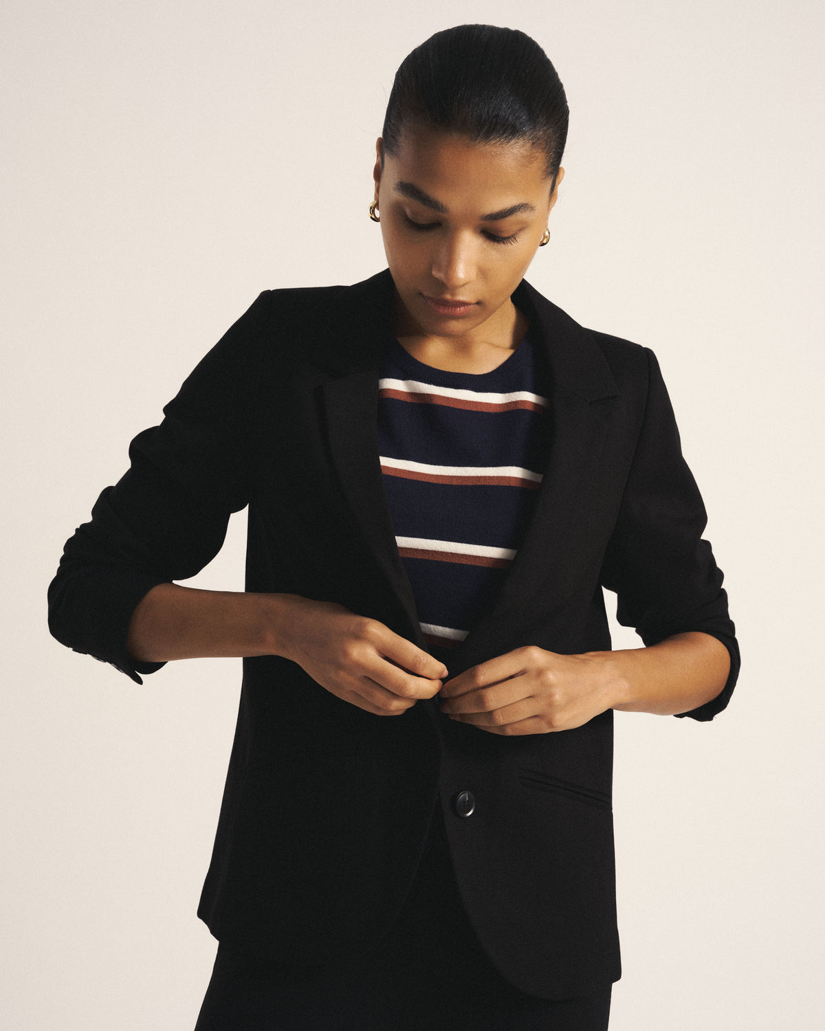 Beas Ponte Blazer - Black | Plus Size & Straight Size Women's Fashion | Universal Standard