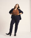 Long Cigarette Ponte Pants - Navy | Plus Size & Straight Size Women's Fashion | Universal Standard