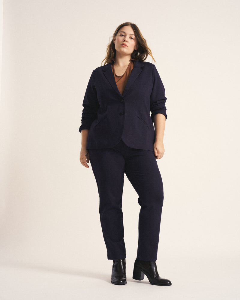 Beas Ponte Blazer - Navy | Plus Size & Straight Size Women's Fashion | Universal Standard