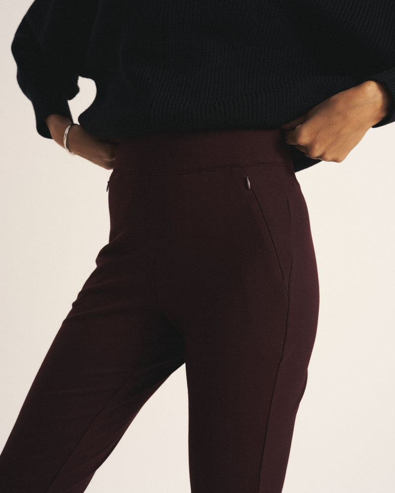 Pull On Bootcut Ponte Pants - Black Cherry | Plus Size & Straight Size Women's Fashion | Universal Standard