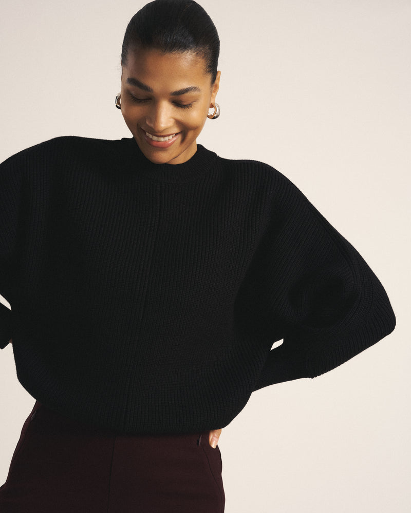 Better-Than-Wool Dolman Sweater - Black | Plus Size & Straight Size Women's Fashion | Universal Standard