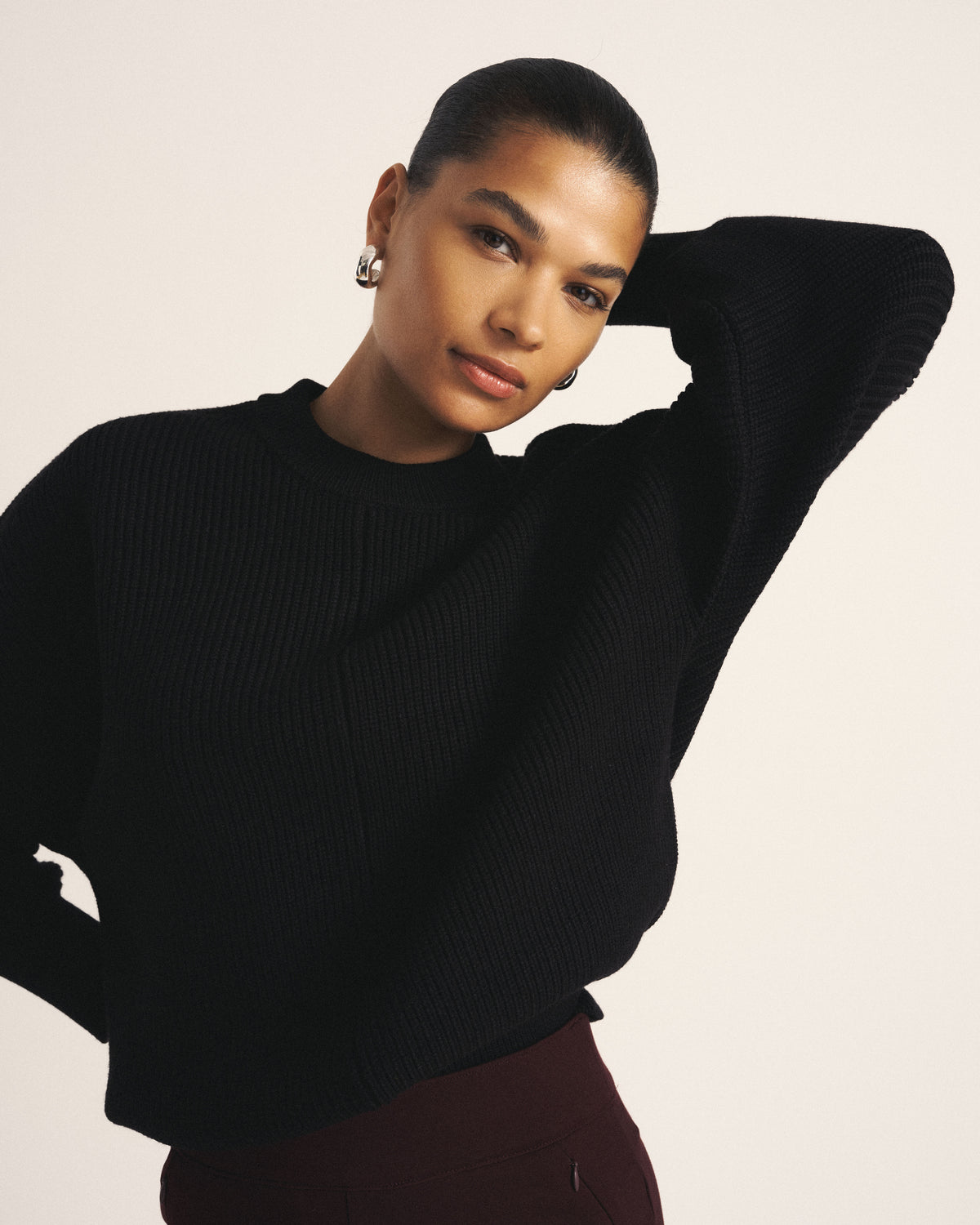 Better-Than-Wool Dolman Sweater - Black | Plus Size & Straight Size Women's Fashion | Universal Standard