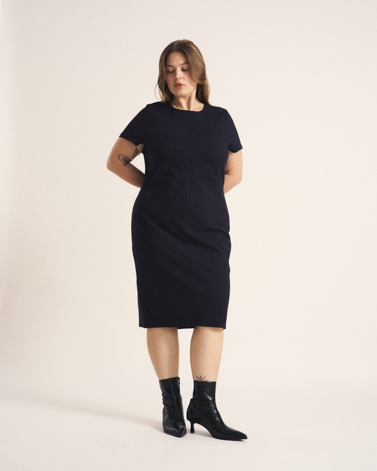 Executive Ponte Dress - Navy | Plus Size & Straight Size Women's Fashion | Universal Standard