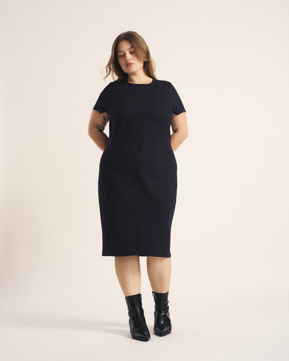 Executive Ponte Dress - Navy | Plus Size & Straight Size Women's Fashion | Universal Standard