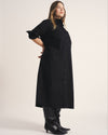 Odeon Stretch Poplin Shirtdress - Black
