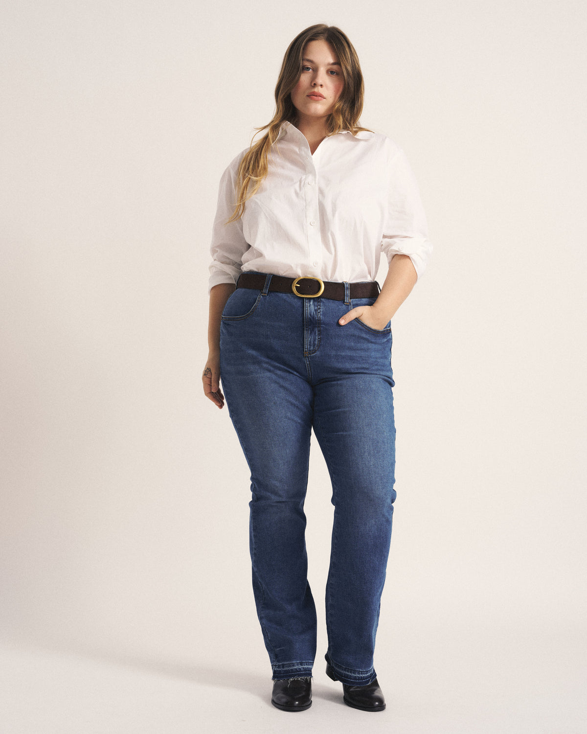 Marne Bootcut Jeans 32 inch - Kalamazoo Blue | Plus Size & Straight Size Women's Fashion | Universal Standard