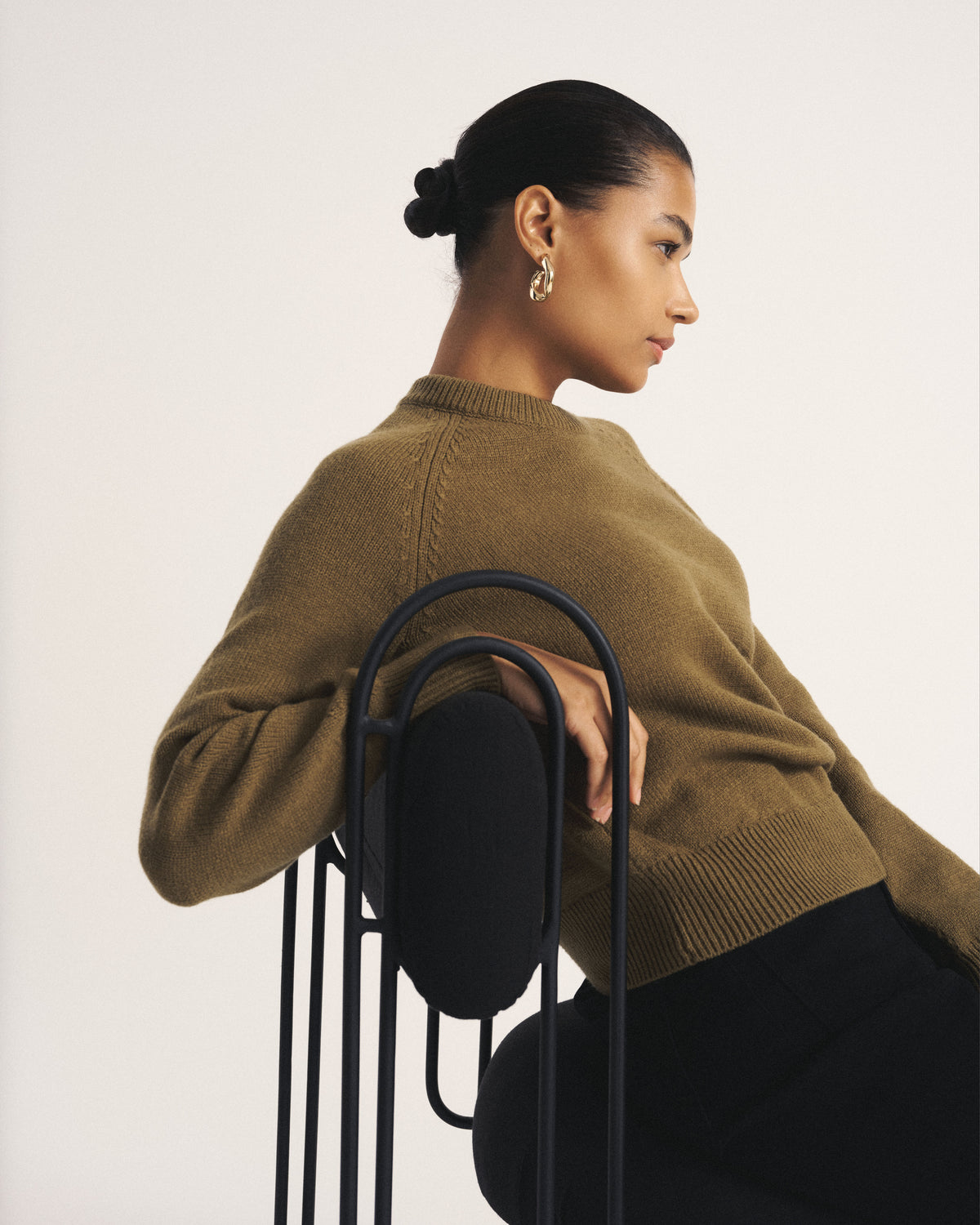 Soft Spun Long Sleeve Sweater - Capulet Olive | Plus Size & Straight Size Women's Fashion | Universal Standard