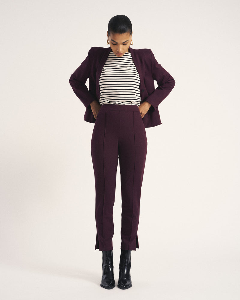 Skinny Pintuck Ponte Pants 28 Inch - Gamay | Plus Size & Straight Size Women's Fashion | Universal Standard