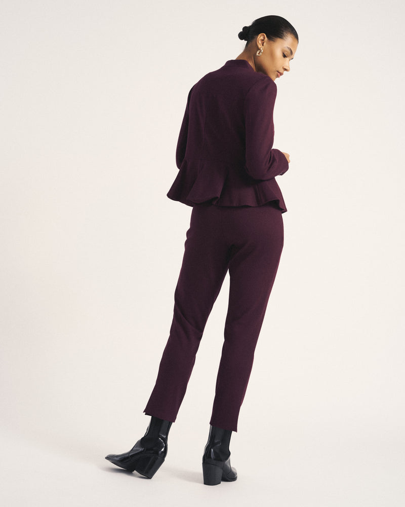 Kenton Peplum Ponte Blazer - Gamay | Plus Size & Straight Size Women's Fashion | Universal Standard