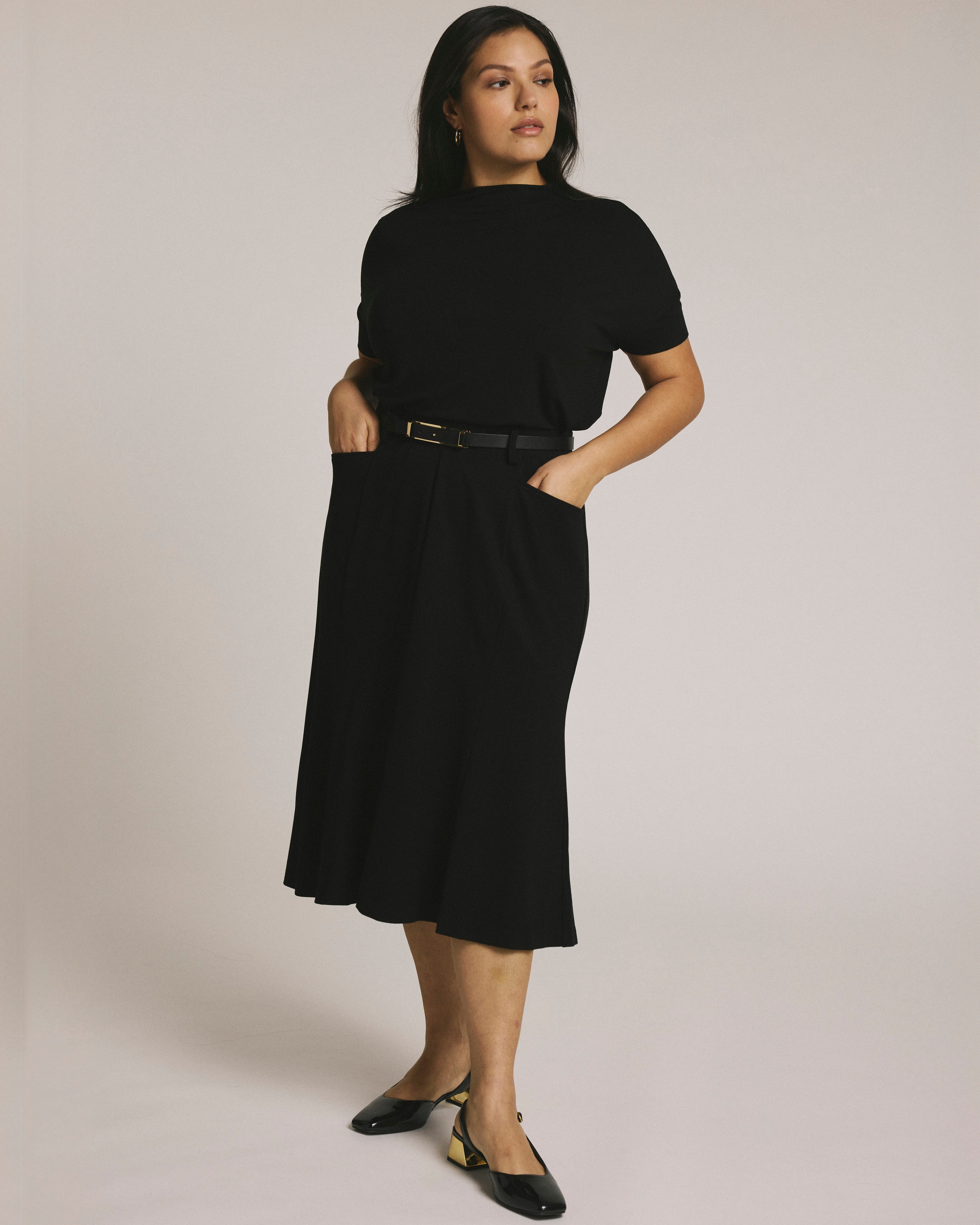 Carla Ponte Skirt - Black – Universal Standard