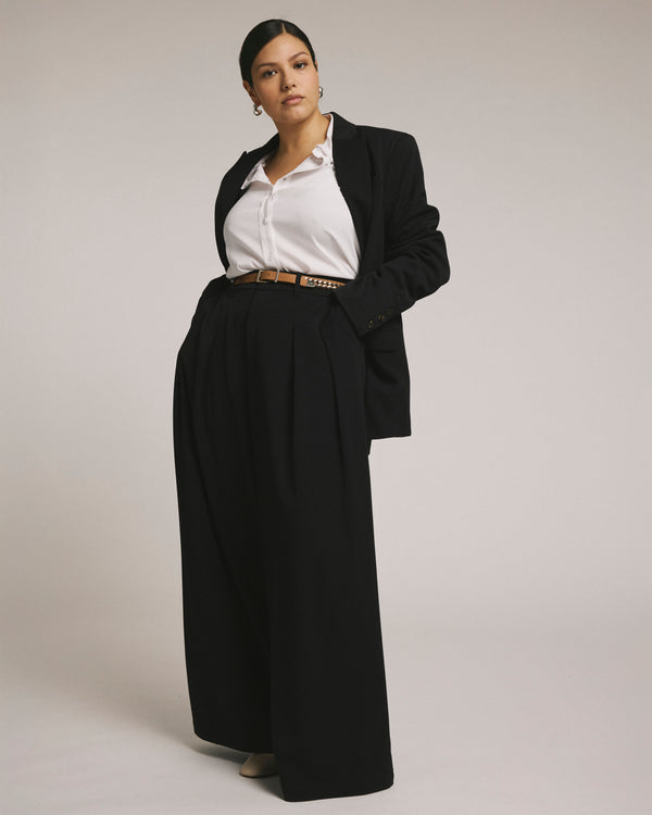 All Day Palais Wide Leg Pants - Black | Plus Size & Straight Size Women's Fashion | Universal Standard