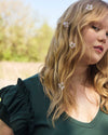 Magnolia Ribbed Top - Conifer