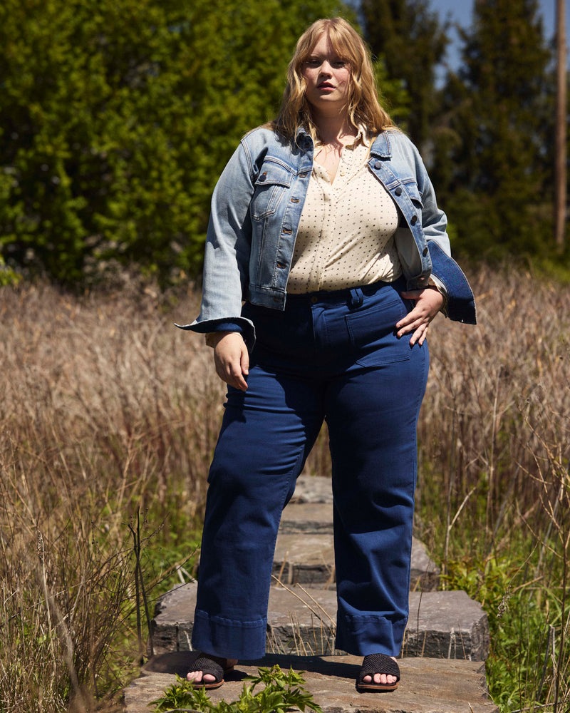 Claudia High Rise Stretch Jeans - French Blue