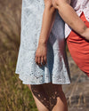 Simone Cotton Eyelet Dress - Light Blue