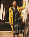 Morgan Stretch Flannel Shirtdress - Highland Hug Black Plaid