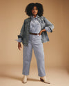 Cassidy High Rise Straight Corduroy Pants - Washed Rain