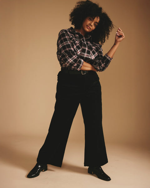 Camila Wide Leg Corduroy Pants - Black – Universal Standard