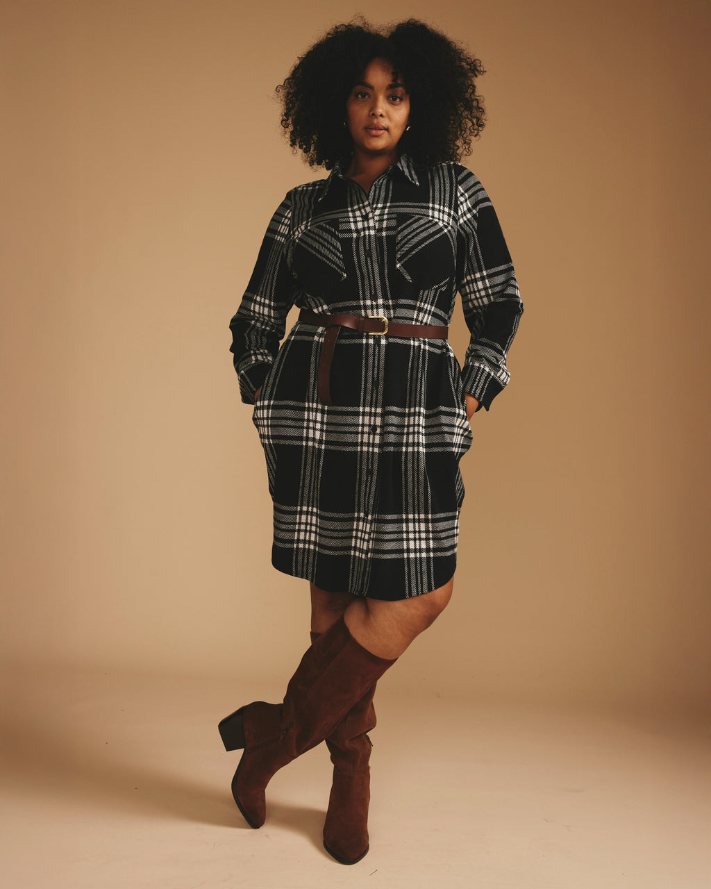 Maine Stretch Flannel Shirtdress