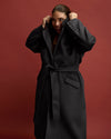 Double Face Luxe Coat - Black