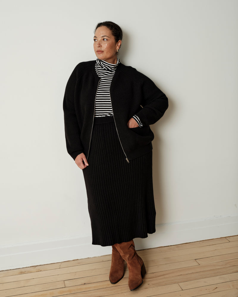 Risa Sweater Skirt - Black