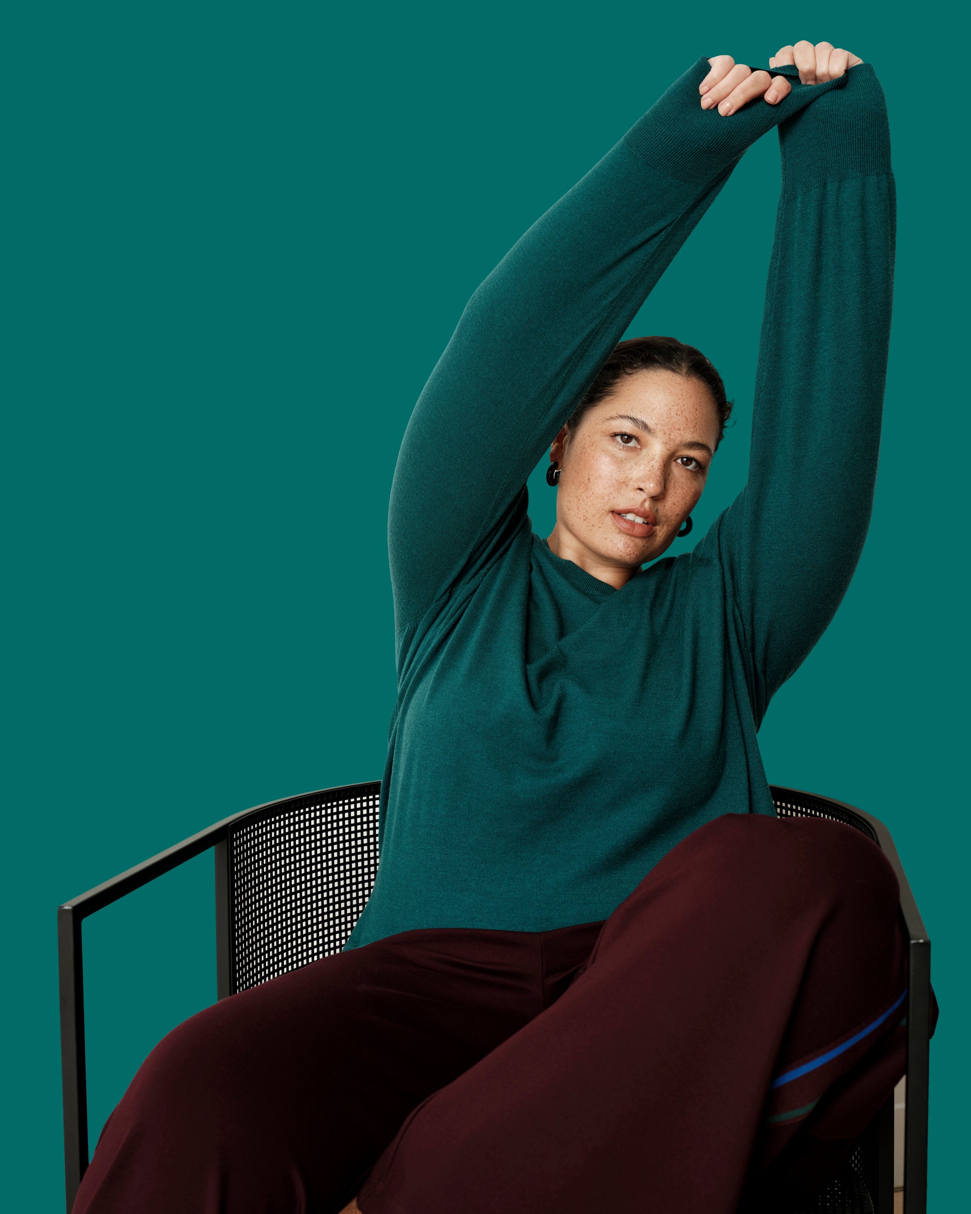 Savvy Fine Knit Crew Sweater - Botanic